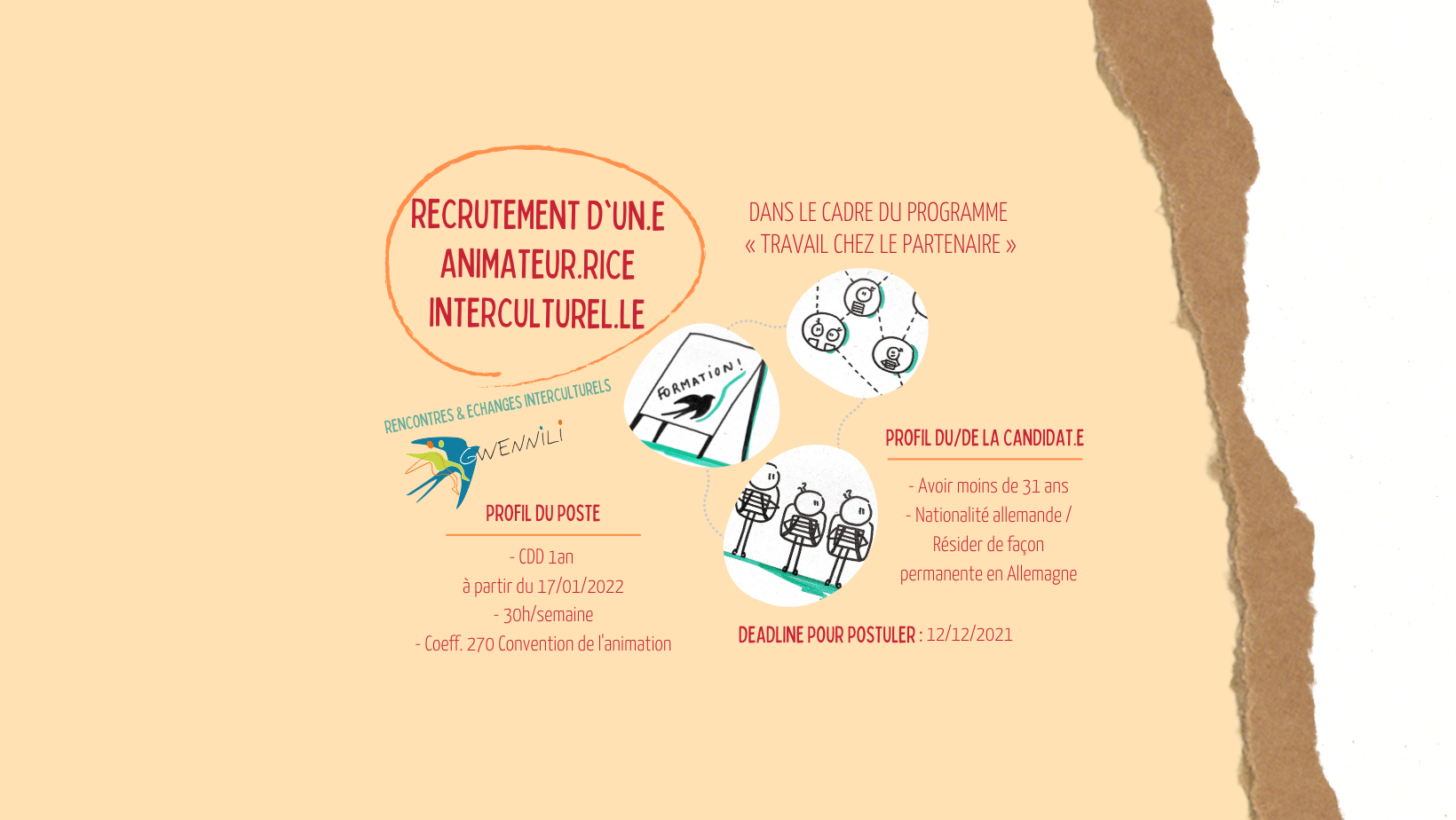 Recrutement d’un.e animateur.rice interculturel.le